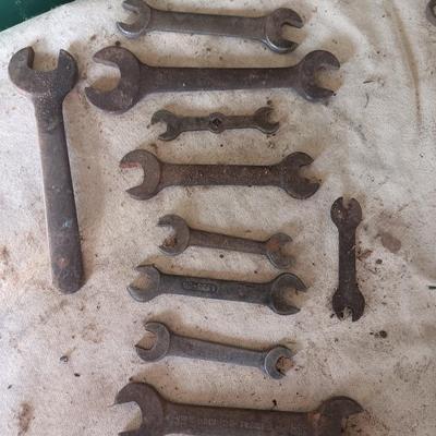 Old rustic unique wrenches