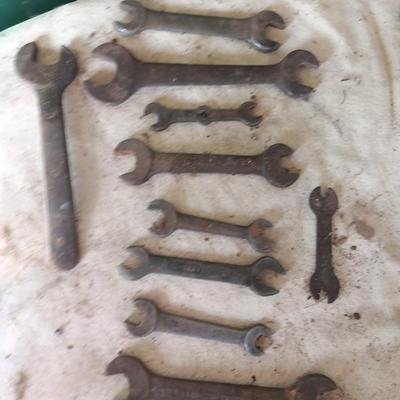 Old rustic unique wrenches