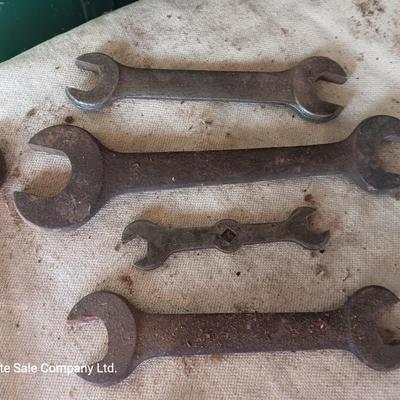 Old rustic unique wrenches