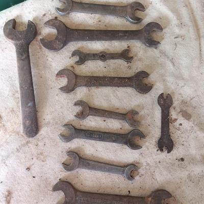 Old rustic unique wrenches