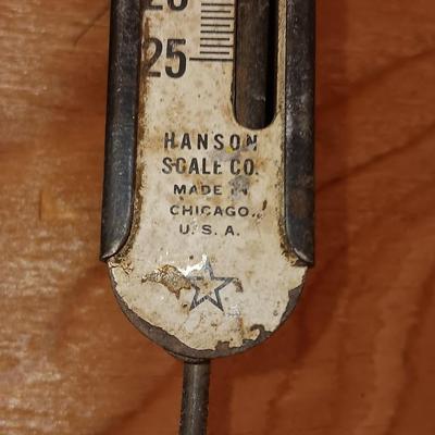 Two Antique scales Chatllon's Improved String balance NEW YORK and Viking JR. Hanson Scale Co.
