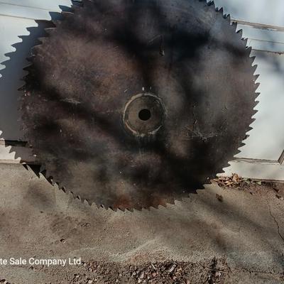 27-inch antique saw blade