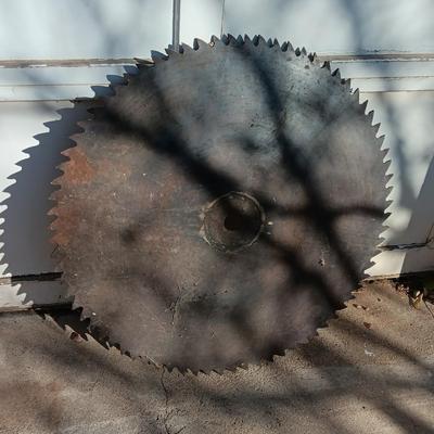 27-inch antique saw blade