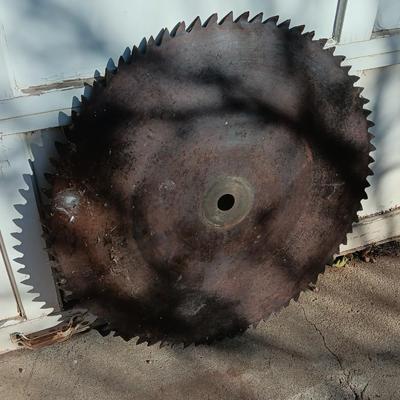 27-inch antique saw blade