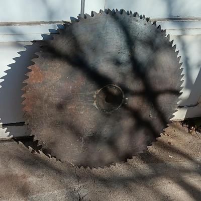27-inch antique saw blade