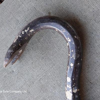 Long handled sledgehammer and crowbar