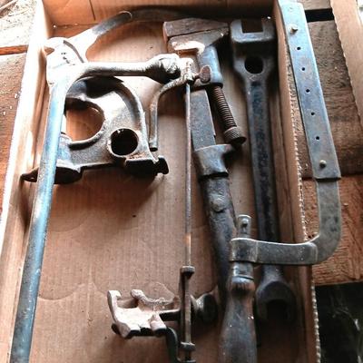 Antique rustic tools