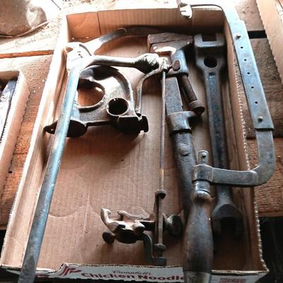 Antique rustic tools