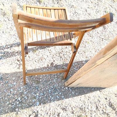 19th Century Medical Teaching Device antique chalk board and wooden folding chair
