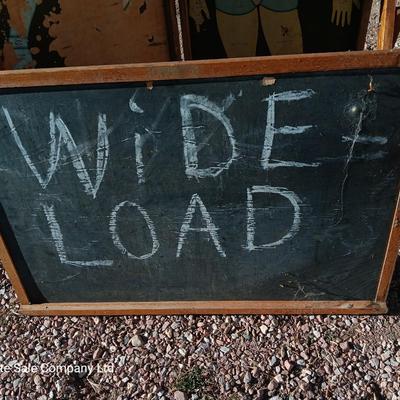 19th Century Medical Teaching Device antique chalk board and wooden folding chair