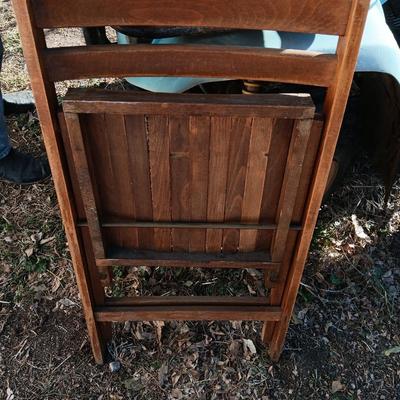19th Century Medical Teaching Device antique chalk board and wooden folding chair