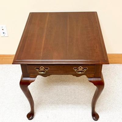 KNOB CREEK ~ Solid Cherry Queen Anne Side Table