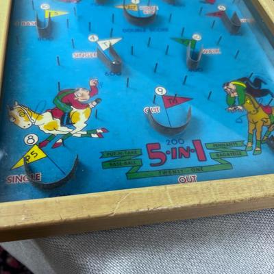 POOSH-M-UP Big 5 Antique Pinball Game