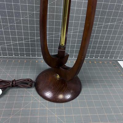 Mid Century Modern Walnut Lamp