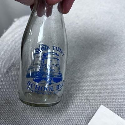 Tiny Milk Jug GLASS   Milk Time School Bell 