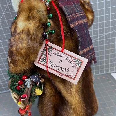 PERE NOEL French Santa REAL FUR! Made by Kindered Spirits of Christmas Custom Made