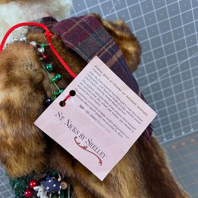 PERE NOEL French Santa REAL FUR! Made by Kindered Spirits of Christmas Custom Made