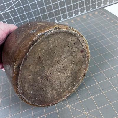 Antique Glazed Crock Jar Pennsylvania Origin