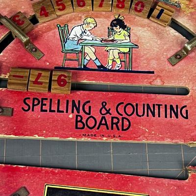 Antique Spelling and Counting Board