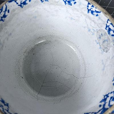 Antique Sponge Ware Bowl X-Radium Mineral Clay Circa 1870 
