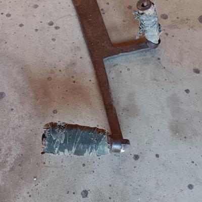 Vintage Antique Primitive Hay Cutting or Ice Knife Hand Saw Rustic Barn / Farm Tool