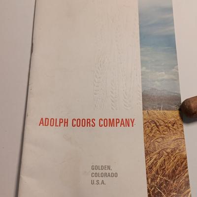 Antique Anheuser Busch and Otto Frey cork screws with Coors glass bottles and booklet