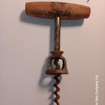 Antique Anheuser Busch and Otto Frey cork screws with Coors glass bottles and booklet