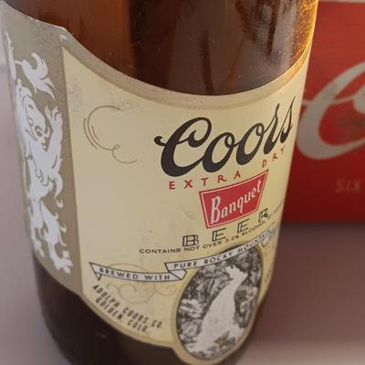 Antique Anheuser Busch and Otto Frey cork screws with Coors glass bottles and booklet