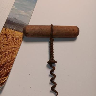 Antique Anheuser Busch and Otto Frey cork screws with Coors glass bottles and booklet