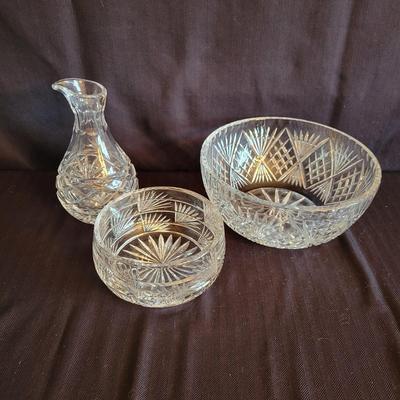 Crystal Bowls and Small Pitcher (DR-DW)