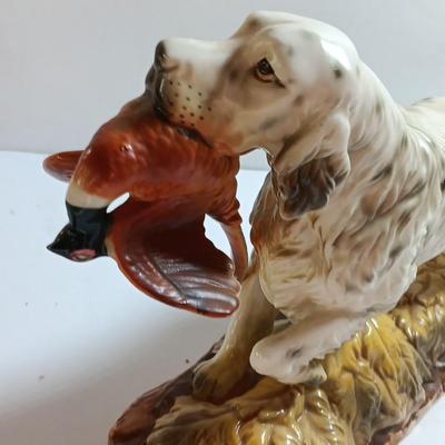 MAN CAVE Vintage Norcrest English setter with pheasant - cedar box from Glen Echo and a new pocketknife