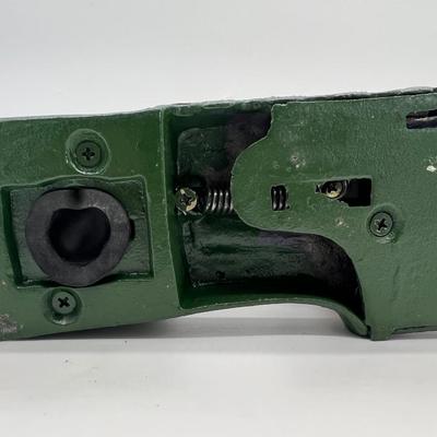 Cast Iron Mechanical Artillery Bank Soldier Canon Vintage