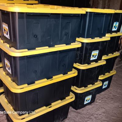 27-gallon Tough Box Construction grade storage containers