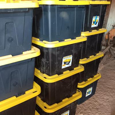 27-gallon Tough Box Construction grade storage containers