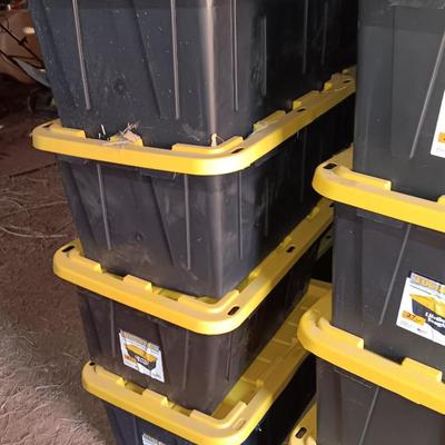 27-gallon Tough Box Construction grade storage containers