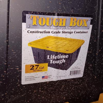 27-gallon Tough Box Construction grade storage containers