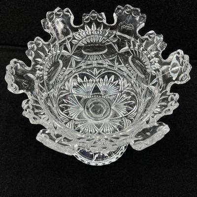 SHANNON ~ Crystal Crown Pedestal Compote