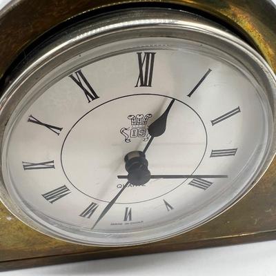 Vintage International Silver Co. Desk Analog, Quartz Clock