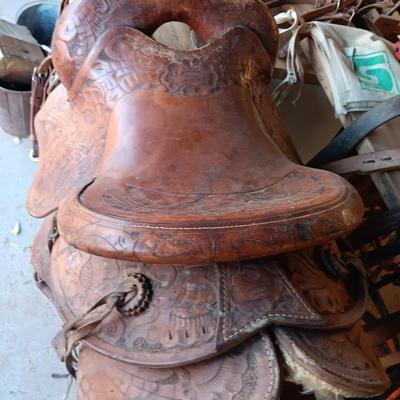 Buck Steiner Western Saddle with breast collar