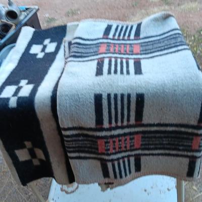 Two saddle blankets