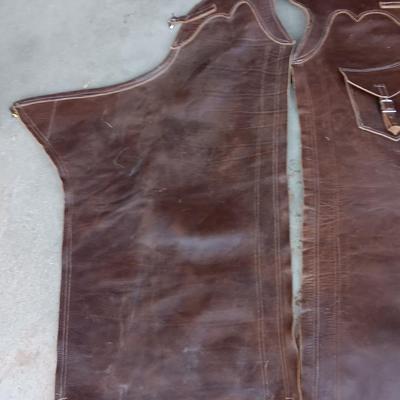 Leather Western Chaps
