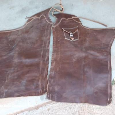Leather Western Chaps