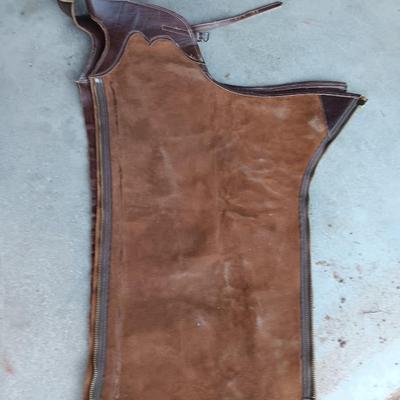 Leather Western Chaps