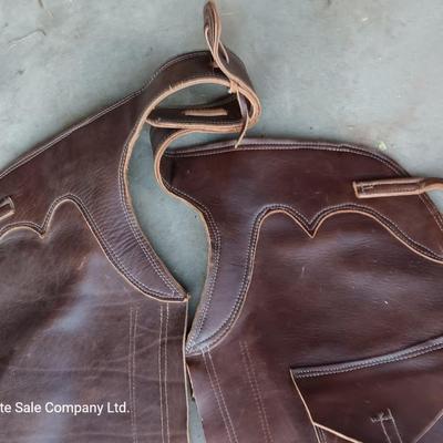 Leather Western Chaps