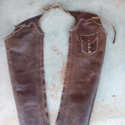 Leather Western Chaps