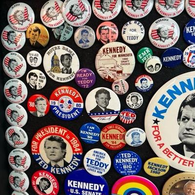 Lot 41 Edward Kennedy Button Collection