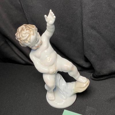 Herend Pottery Risque figure, Yee-haw!