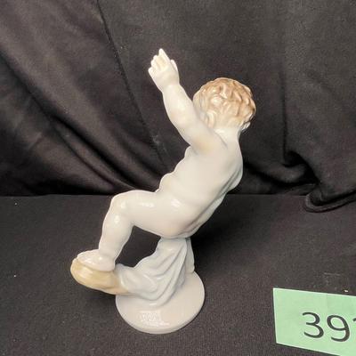Herend Pottery Risque figure, Yee-haw!