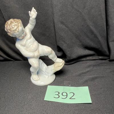 Herend Pottery Risque figure, Yee-haw!