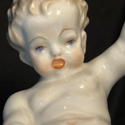 Herend Pottery Risque figure, Yee-haw!